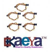 OkaeYa 4pin 2.54mm Twist Female to Female Dupont Cable